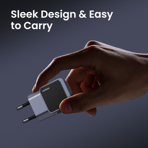 Ugreen Nexode S 30W USB-C GaN Fast Charger EU gray Teléfono móvil, Batería portátil, Teléfono Gris Corriente alterna Interior - Imagen 6
