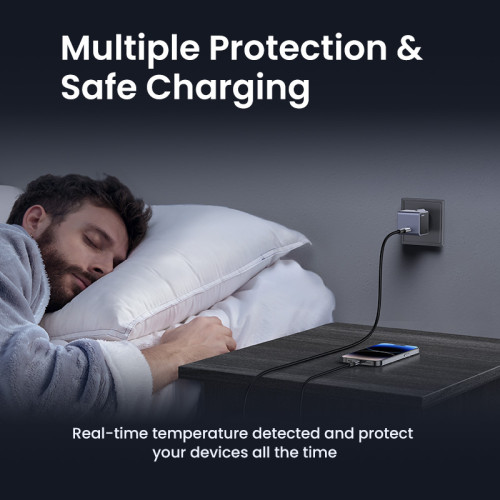 Ugreen Nexode S 30W USB-C GaN Fast Charger EU gray Teléfono móvil, Batería portátil, Teléfono Gris Corriente alterna Interior - Imagen 7