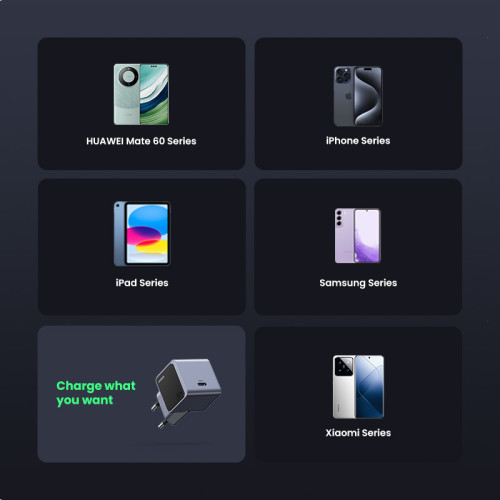 Ugreen Nexode S 30W USB-C GaN Fast Charger EU gray Teléfono móvil, Batería portátil, Teléfono Gris Corriente alterna Interior - Imagen 13