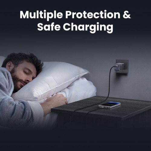 Ugreen Nexode Air 65W sieninis kroviklis, USB + 2x USB-C pilkos spalvos Ordenador portátil, Teléfono móvil, Ratón, Portátil, Batería portátil, Tableta Gris Corriente alterna Carga rápida Interior - Imagen 8