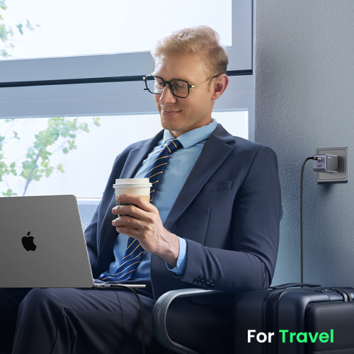 Ugreen Nexode Air 65W sieninis kroviklis, USB + 2x USB-C pilkos spalvos Ordenador portátil, Teléfono móvil, Ratón, Portátil, Batería portátil, Tableta Gris Corriente alterna Carga rápida Interior - Imagen 11