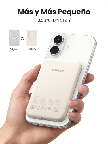Ugreen 25207 batería externa 5000 mAh Cargador inalámbrico Negro - Imagen 20