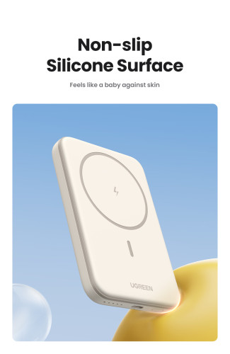 Ugreen 25208 batería externa 10000 mAh Cargador inalámbrico Beige - Imagen 10