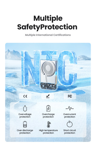 Ugreen 25208 batería externa 10000 mAh Cargador inalámbrico Beige - Imagen 14