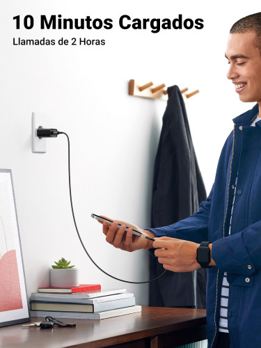 Ugreen 10191 cargador de dispositivo móvil Universal Negro Corriente alterna Carga rápida Interior - Imagen 5