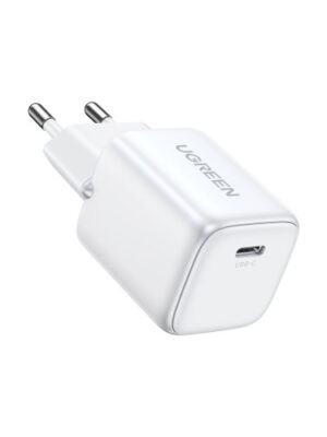 Ugreen Nexode Mini 30W PD GaN Tech Charger White Auriculares, Teléfono móvil, Ratón, Batería portátil, Tableta, Teléfono Blanco Corriente alterna Carga rápida Interior