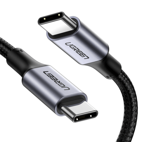 Ugreen 70427 cable USB USB 2.0 1 m USB C Negro, Plata - Imagen 2