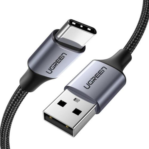 Ugreen 60126 cable USB 1 m USB C USB A Negro, Gris - Imagen 2