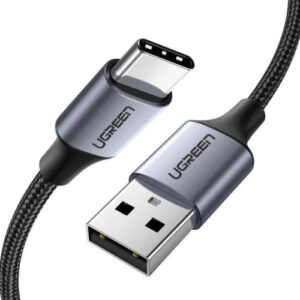 Ugreen 60126 cable USB 1 m USB C USB A Negro, Gris