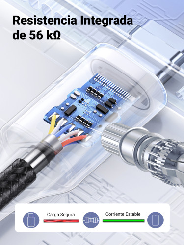 Ugreen 60126 cable USB 1 m USB C USB A Negro, Gris - Imagen 8