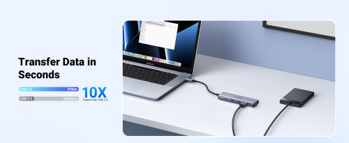 Ugreen 20956A hub de interfaz USB Tipo C 5000 Mbit/s Plata - Imagen 11