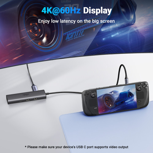 Ugreen REVODOK 6-IN-1 4K@60HZ HDMI ETH DOCK Acoplamiento Base Gris - Imagen 6