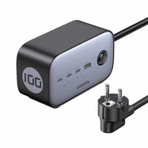 Ugreen DigiNest Pro 1 salidas AC Tipo C 1,8 m 4 3680 W Negro