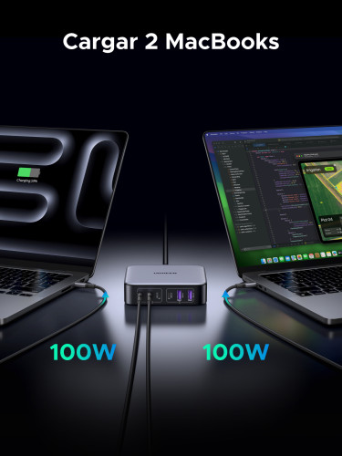 Ugreen Nexode Universal Negro, Gris Corriente alterna Carga rápida Interior - Imagen 16