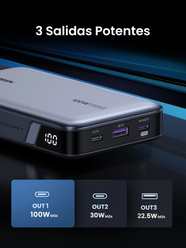 Ugreen 25188 batería externa 20000 mAh Gris - Imagen 7