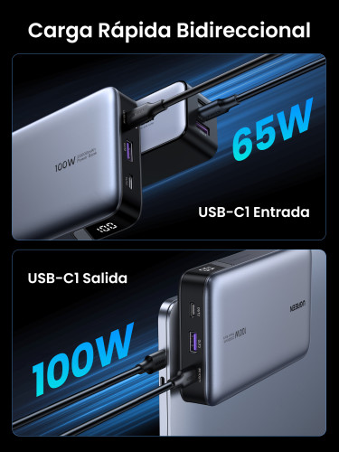 Ugreen 25188 batería externa 20000 mAh Gris - Imagen 8