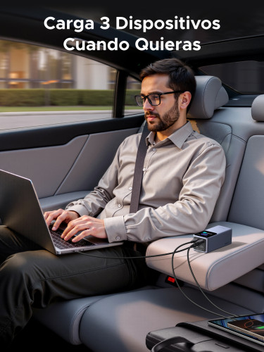 Ugreen 20000mAh 130W Fast Charging Powerbank Litio Gris - Imagen 11