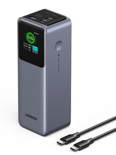 Ugreen 25000mAh 200W Fast Charging Powerbank Gris - Imagen 4