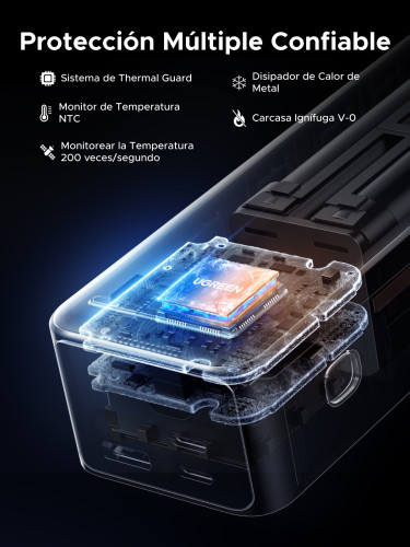 Ugreen 25000mAh 200W Fast Charging Powerbank Gris - Imagen 11