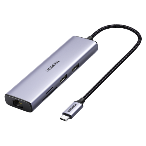 Ugreen 60515 base para portátil y replicador de puertos Alámbrico USB 3.2 Gen 1 (3.1 Gen 1) Type-C Gris