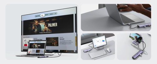 Ugreen 60515 base para portátil y replicador de puertos Alámbrico USB 3.2 Gen 1 (3.1 Gen 1) Type-C Gris - Imagen 11