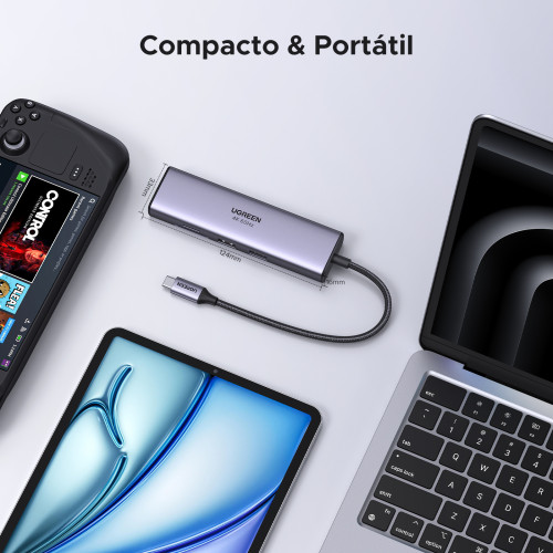 Ugreen 60515 base para portátil y replicador de puertos Alámbrico USB 3.2 Gen 1 (3.1 Gen 1) Type-C Gris - Imagen 17