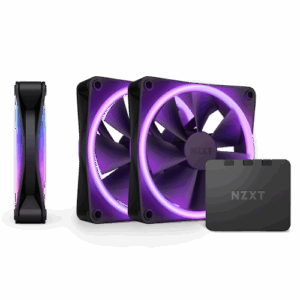 NZXT F120 RGB DUO Triple Pack Carcasa del ordenador Ventilador 12 cm Negro 3 pieza(s)