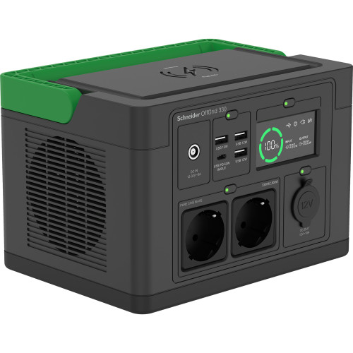 SCHNEIDER OFFGRID PORTABLE POWER STATION 330, 332WH LITHIUM-ION, 2 SCHUKO, SINEWAVE - Imagen 3