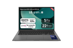 LG Gram 16ZD90T Intel Core Ultra 7 255H Portátil 40,6 cm (16") WQXGA 16 GB LPDDR5x-SDRAM 1 TB SSD Wi-Fi 7 (802.11be) FreeDOS Negro