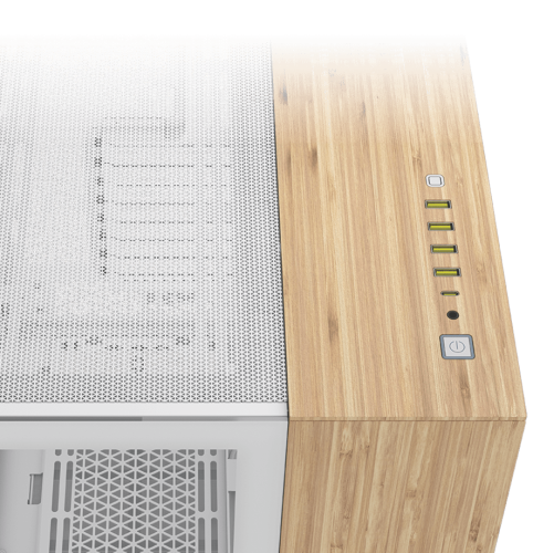 Corsair CC-9011284-WW carcasa de ordenador Midi Tower Bamboo, Blanco - Imagen 3