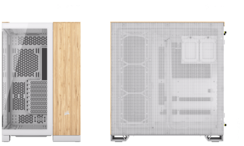 Corsair CC-9011284-WW carcasa de ordenador Midi Tower Bamboo, Blanco - Imagen 4