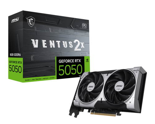 MSI GEFORCE RTX 5050 8G VENTUS 2X OC tarjeta gráfica NVIDIA 8 GB GDDR6 - Imagen 2
