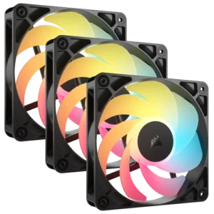 Corsair RS120-R ARGB Carcasa del ordenador Ventilador 12 cm Negro 3 pieza(s)