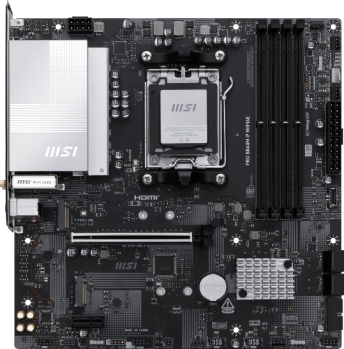 MSI PRO B840M-P WIFI6E placa base AMD B840 Zócalo AM5 micro ATX - Imagen 2