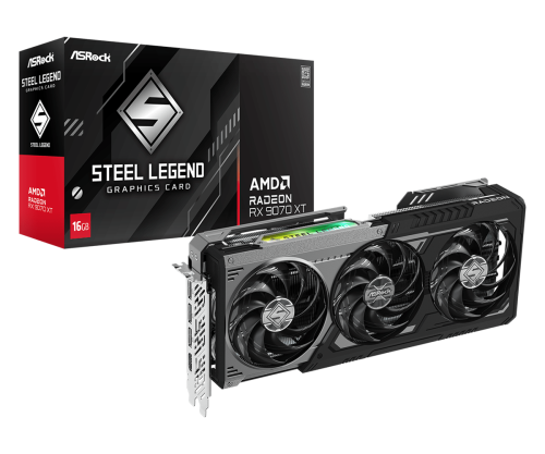 Asrock Radeon RX 9070 XT Steel Legend Dark AMD 16 GB GDDR6 - Imagen 7