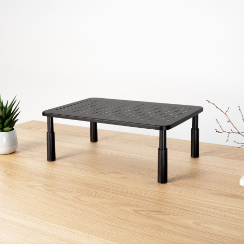 TooQ Soporte Elevador Multiusos para Monitor/Portátil, Negro - Imagen 3