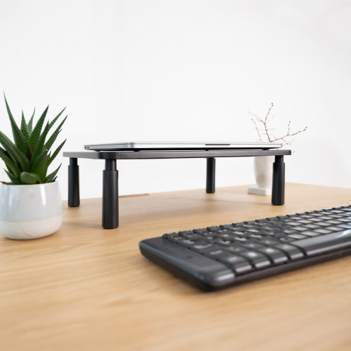 TooQ Soporte Elevador Multiusos para Monitor/Portátil, Negro - Imagen 5