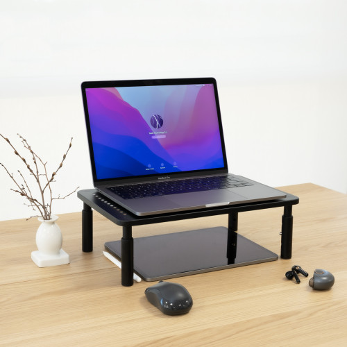 TooQ Soporte Elevador Multiusos para Monitor/Portátil, Negro - Imagen 5