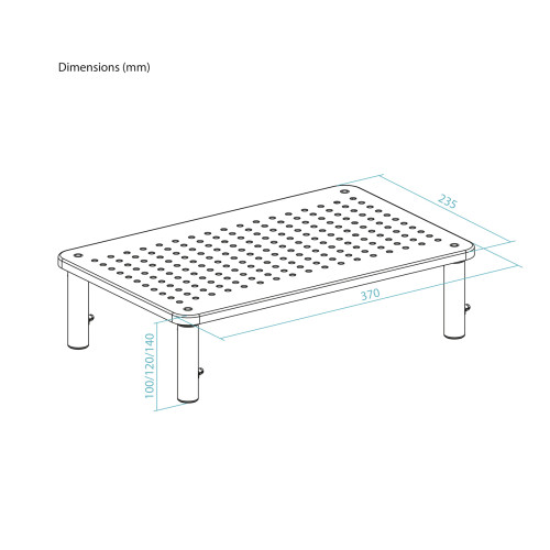 TooQ Soporte Elevador Multiusos para Monitor/Portátil, Negro - Imagen 7