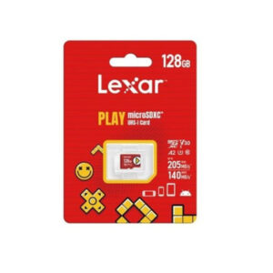 LEXAR 128GB PLAY MICROSDXC™ UHS-I CARDS, UP TO 205MB/S READ, 140MB/S WRITE, C10 A2 V30 U3