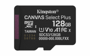 Kingston Technology 128GB micSDXC Canvas Select Plus Gen3 150R A1 (Adaptador de SD no incluido)