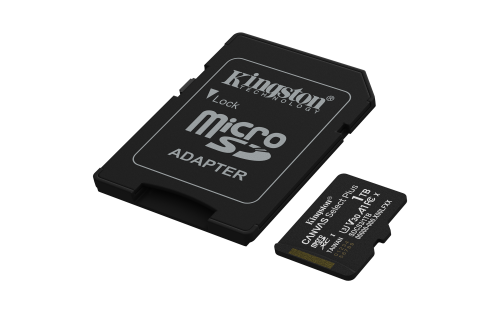 Kingston Technology 1TB microSDXC Canvas Select Plus Gen3 150MB/s A1 (Incluye adaptador de SD) - Imagen 3