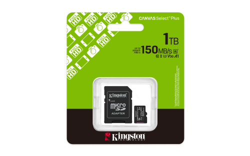 Kingston Technology 1TB microSDXC Canvas Select Plus Gen3 150MB/s A1 (Incluye adaptador de SD) - Imagen 6