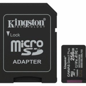 Kingston Technology 256GB microSDXC Canvas Select Plus Gen3 150MB/s A1 (Incluye adaptador de SD)