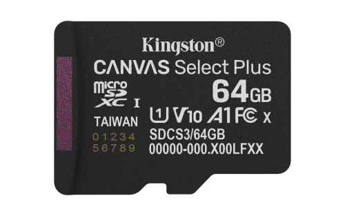 Kingston Technology 64GB micSDXC Canvas Select Plus Gen3 100R A1 (Adaptador de SD no incluido) - Imagen 2