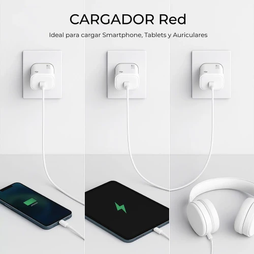 SUBBLIM Cargador USB-C GaN 20W , Power Delivery 3.0 & PPS, Enchufe Rápido para iPhone 16-12, iPad, Galaxy S24-S20, Pixel 9-6, Xiaomi, Ultraportátil, Seguro y Certificado - Imagen 4