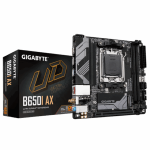 GIGABYTE B650I AX Placa base - AMD Ryzen serie 9000, VRM de 5+2+1 fases, hasta 6400 MHz DDR5 (OC), 1xPCIe 4.0 M.2, LAN 2,5 GbE, WIFI 6E, USB 3.2 Gen 2