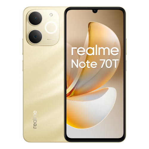 realme Note 70T 17,1 cm (6.74") SIM doble Android 15 4G USB Tipo C 4 GB 128 GB 6000 mAh Oro - Imagen 2