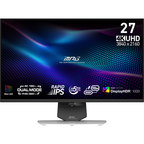 MSI MPG 274URDFW E16M pantalla para PC 68,6 cm (27") 3840 x 2160 Pixeles 4K Ultra HD LED Negro, Blanco - Imagen 2