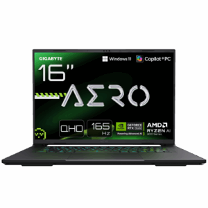 GIGABYTE PORTATIL AERO X16 2WHA3ESC65AH,AMD RYZEN AI 9 HX 370,32GB DDR5,SSD 1TB+1TB,16” 16.0 QHD+ 165HZ,RTX5070/8GB,W11 HOME